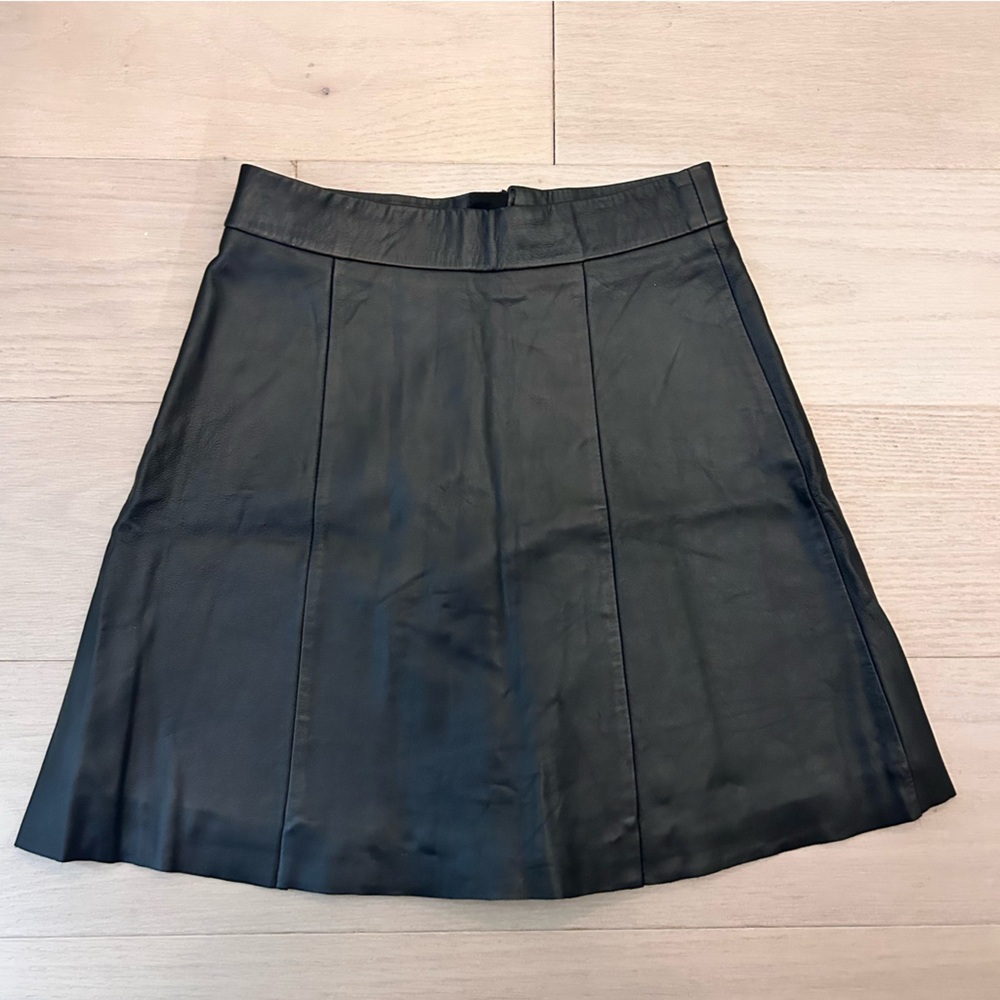 All Saints Leather Skirt US00